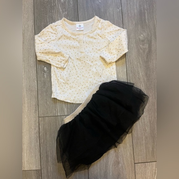 Hanna Andersson Baby Girls Party Set Skirt and Top Size 80 / 18-24 M - Picture 2 of 7